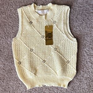 LC Kids Cream Sweater Vest